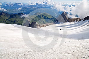 Marmolada glacier, Dolomites, Alps, Italy