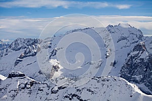 Marmolada glacier from Sella Rondo