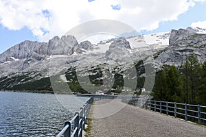 Marmolada and its lake