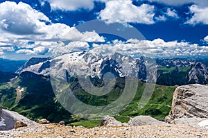 Marmolada massif, Dolomiti, Itay