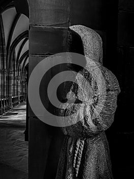 Marmoutier Abbey, Alsace. Details of medieval interior. Exterior view