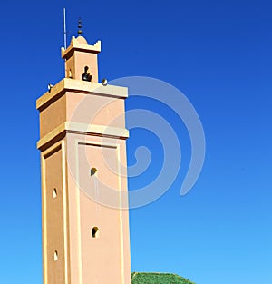 in maroc africa and the blue sky