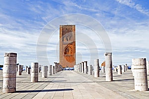 Marocco,Rabat. The Hassan Tower