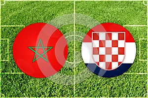 Marocco vs Croatia football match