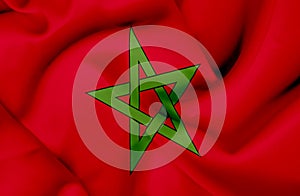 Marocco waving flag