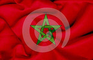 Marocco waving flag