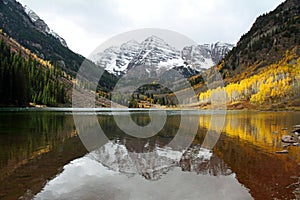 Maroon Bells in Aspen, Co photo