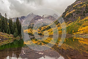 Maroon Bells Autumn Reflection