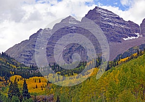 Maroon Bells in Colorado, Rocky Mountains, USA