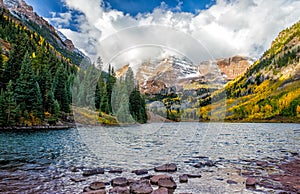 Maroon bells during fall