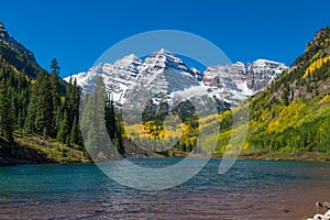 Maroon Bells Fall landscape