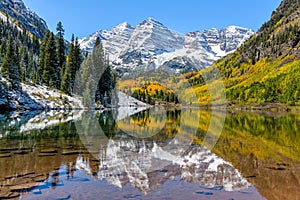 Maroon Bells and Maroon Lake photo