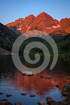 Maroon Bells Mountain Landscape