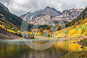 Maroon Bells Reflection in Fall
