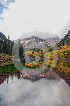 Maroon Bells Reflection in Fall