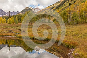 Maroon Bells Reflection in Fall