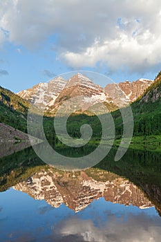 Maroon Bells Summer Reflection