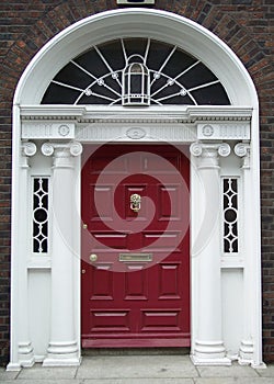 Maroon Dublin Door photo