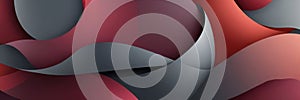 Maroon Ellipsoidal Shapes Gradient Wallpaper