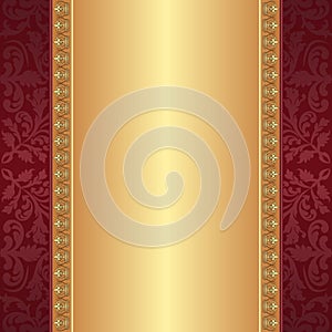 Maroon and gold background