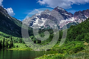 Maroon Lake and Maroon Bells