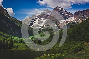 Maroon Lake and Maroon Bells