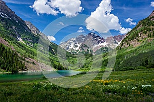 Maroon Lake and Maroon Bells