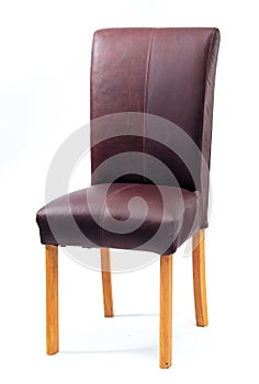 Maroon Leather Chair