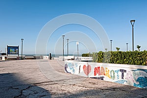 Marotta, seafront and mosaic