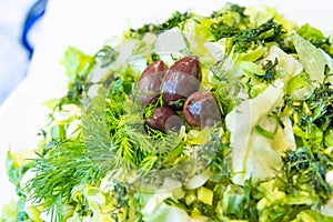 Maroulosalata Greek Lettuce Salad