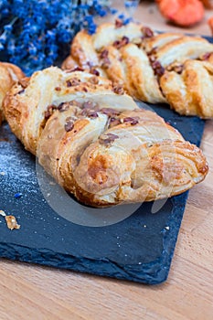 Marple and pecan plait pastry