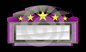 Marquee banner black