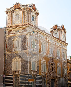 Marques de dos Aguas Palace with alabaster facade Valencia photo