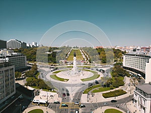 Marques de Pombal, Parque Eduardo VII, Lisboa