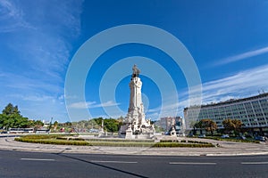 Marques de Pombal Square and Roundabout, one of the landmarks of Lisbon