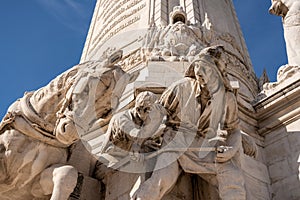 Marques de Pombal statue in Lisbon