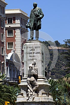 Marques Manuel Larios monument, Malaga, Spain