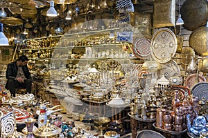 Store in famous Marrakesh souk