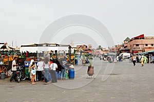 Jemaa el-Fnaa Square, Marrakech, Morocco.