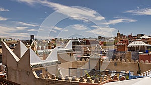 Marrakech typical rooftops