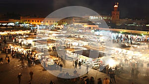 Marrakesh, Morocco (Djema el Fna) Night Food stall