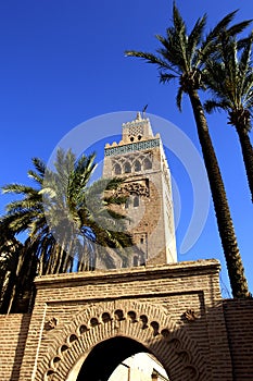 Marrakesh, mosque of Koutoubia