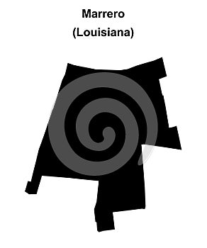 Marrero outline map