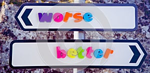 Marriage for better or worse.