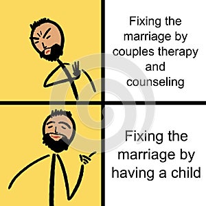 Marriage counseling funny meme