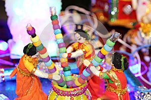 Marriage Dolls showing Hindu rituals