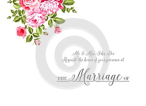 Marriage invitation card