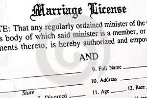 Marriage License