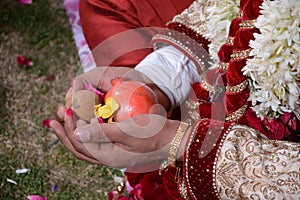 during a marriage pooja