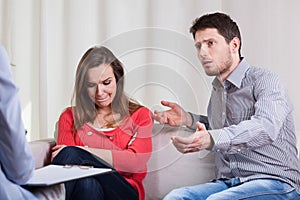 Marriage problems at psychotherapy